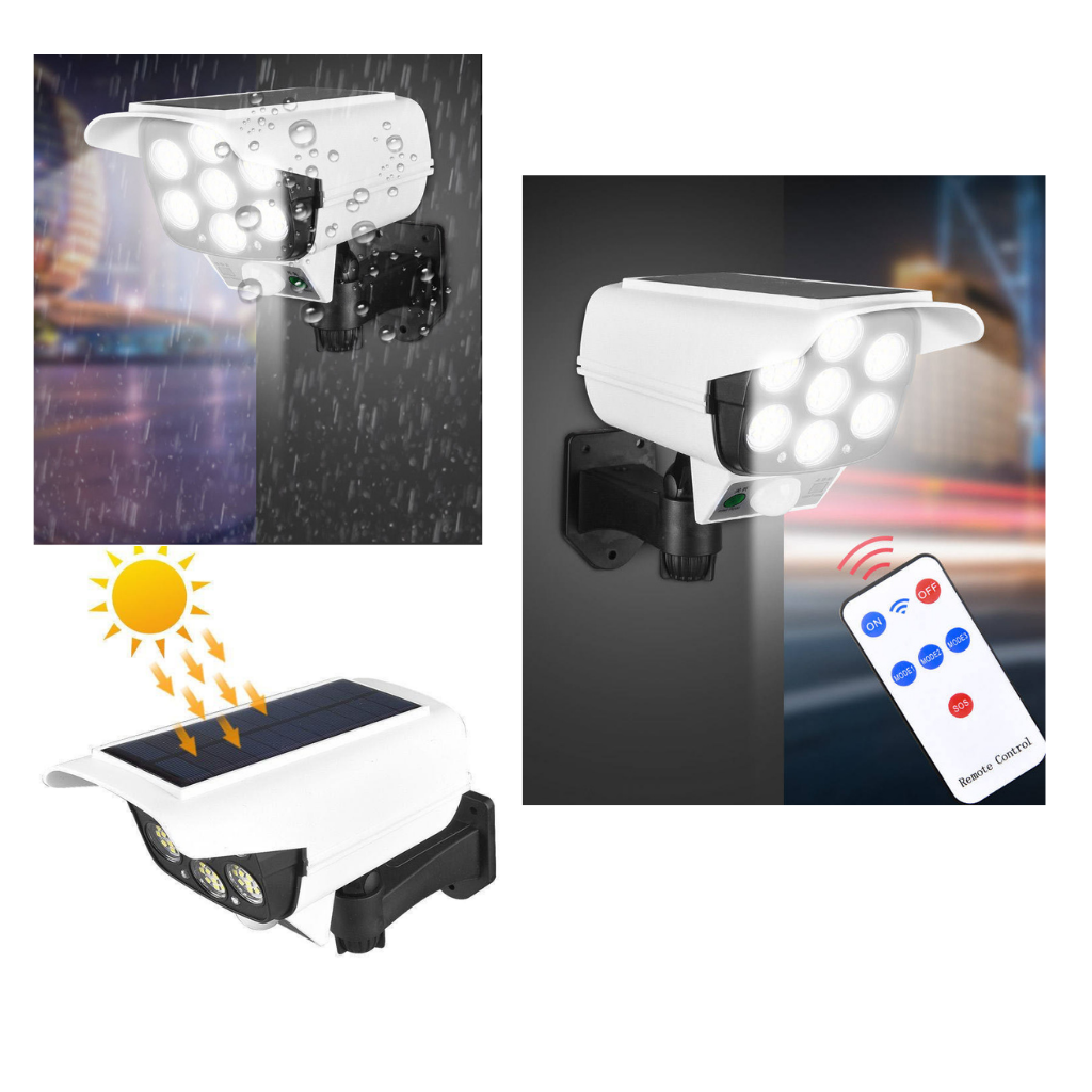 ĐÈN NĂNG LƯỢNG MẶT TRỜI GIẢ CAMERA CẢM BIẾN