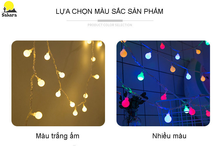 Đèn led dây trang trí lều trại, giáng sinh, sinh nhật