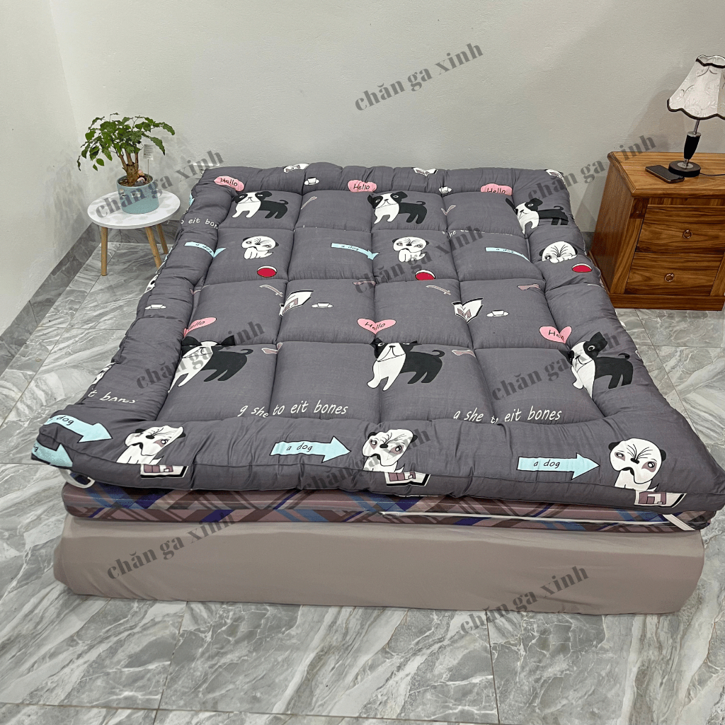 Nệm topper - tấm bảo vệ nệm cao cấp chống đau cột sống, giảm đau mỏi mềm mại êm ái