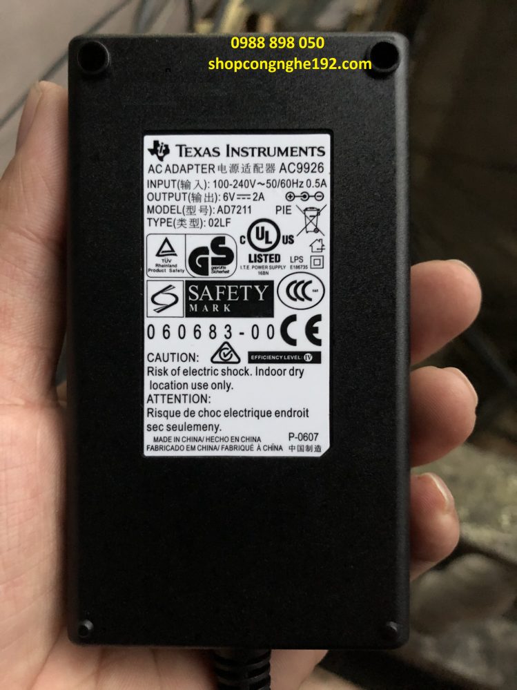 nguồn 6v 2a 12w loại tốt