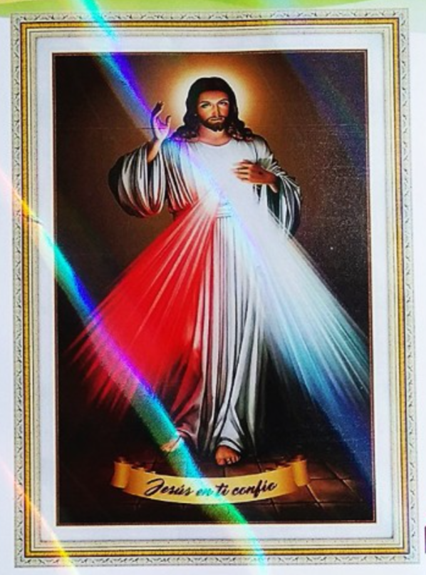 Tranh Thêu Chữ Thập 3D Lòng Thương Xót Của Chúa DV6340 (KHÁCH TỰ THÊU) KT:40X55CM