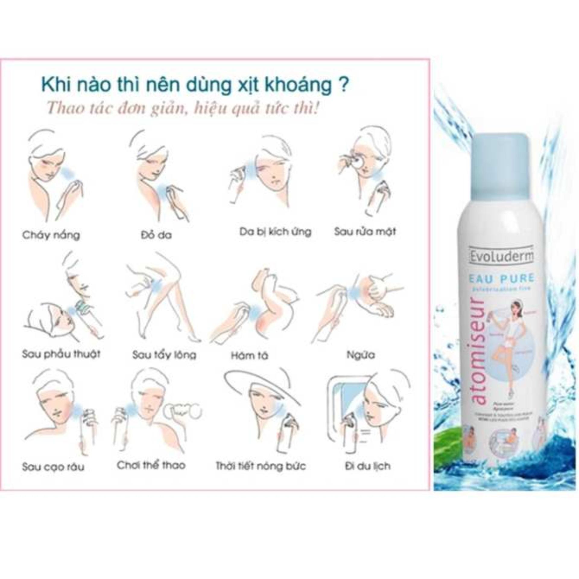 Xịt khoáng Evoluderm 400ml - HANG CHINH HANG