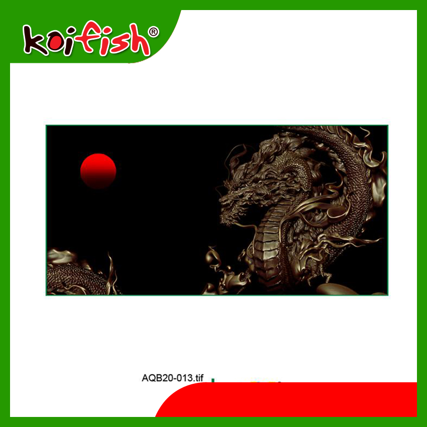 Tranh 3d koifish, 80x50cm, aqb20-013, ấn tượng