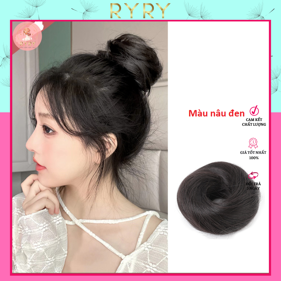 Búi Tóc Giả Tròn Thời Trang Cho Nữ