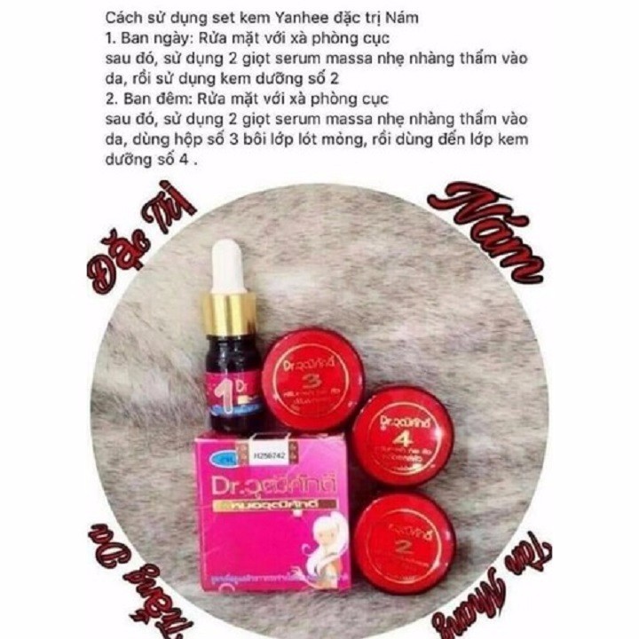 Bộ 5 món dưỡng trắng mờ thâm nám cherry đỏ