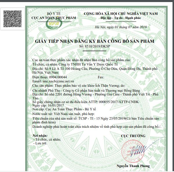 Ích Thận Vương Cho Người Suy Thận Chạy Thận (30 viên)