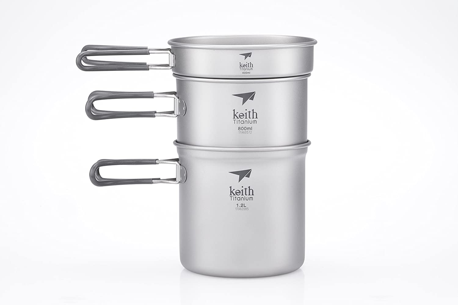 [HCM]Bộ Nồi Keith 3-Piece Titanium Pot And Pan Cook Set Ti6014