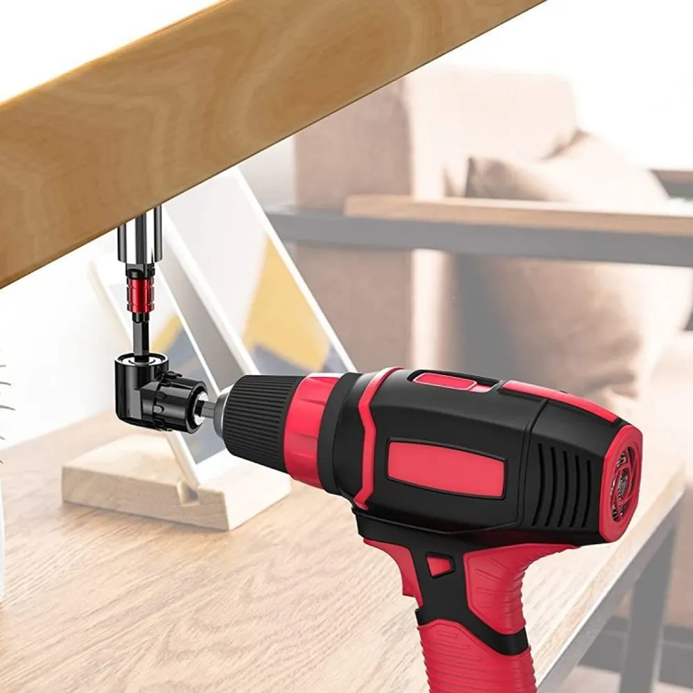 Premium impact 105 degree angle power adapter socket portable tools partial driver extension screwdriver bit holder kit with