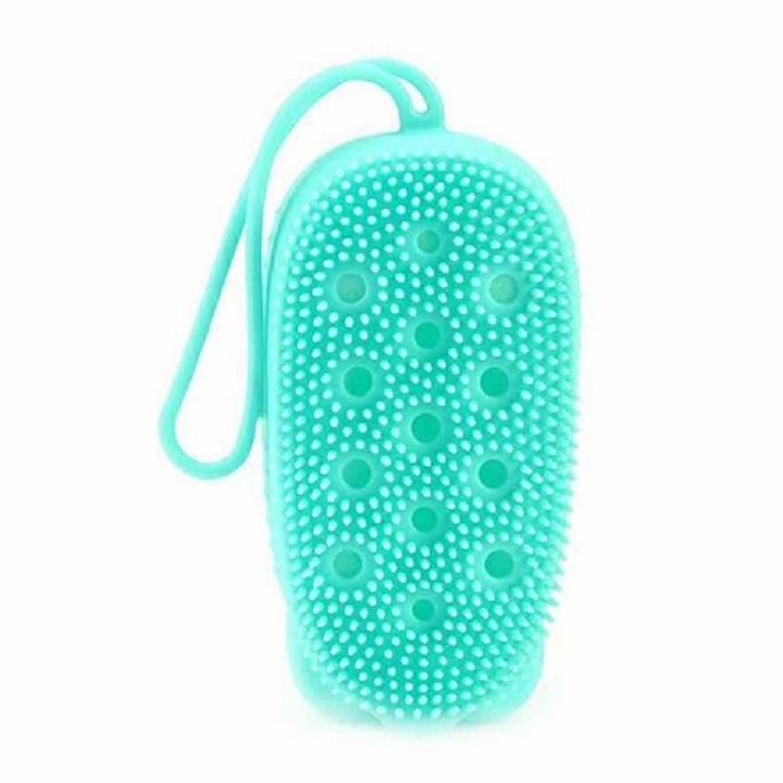 Bông Tắm Bọt Biển Silicon Có Gai Kì Cọ Massage Chà Lưng Miếng Mút Tạo Bọt 2 Mặt Lông Siêu Mềm Để Tắm Rửa Mặt Tẩy Tế Bào
