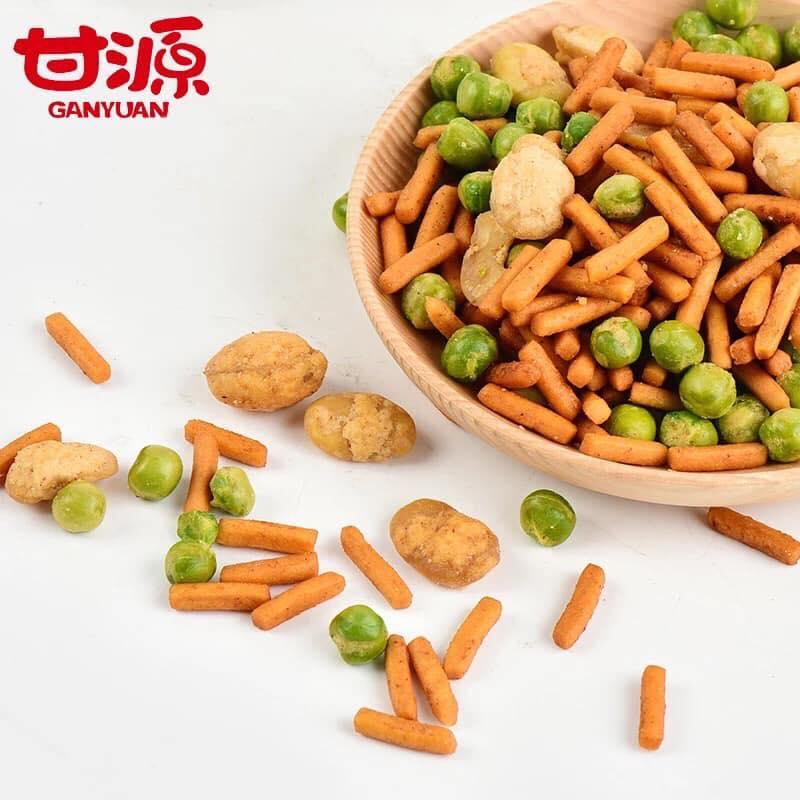 Gói 500 gram Hạt mix (Đậu Hà lan + Lạc tẩm vị + bim bim que)