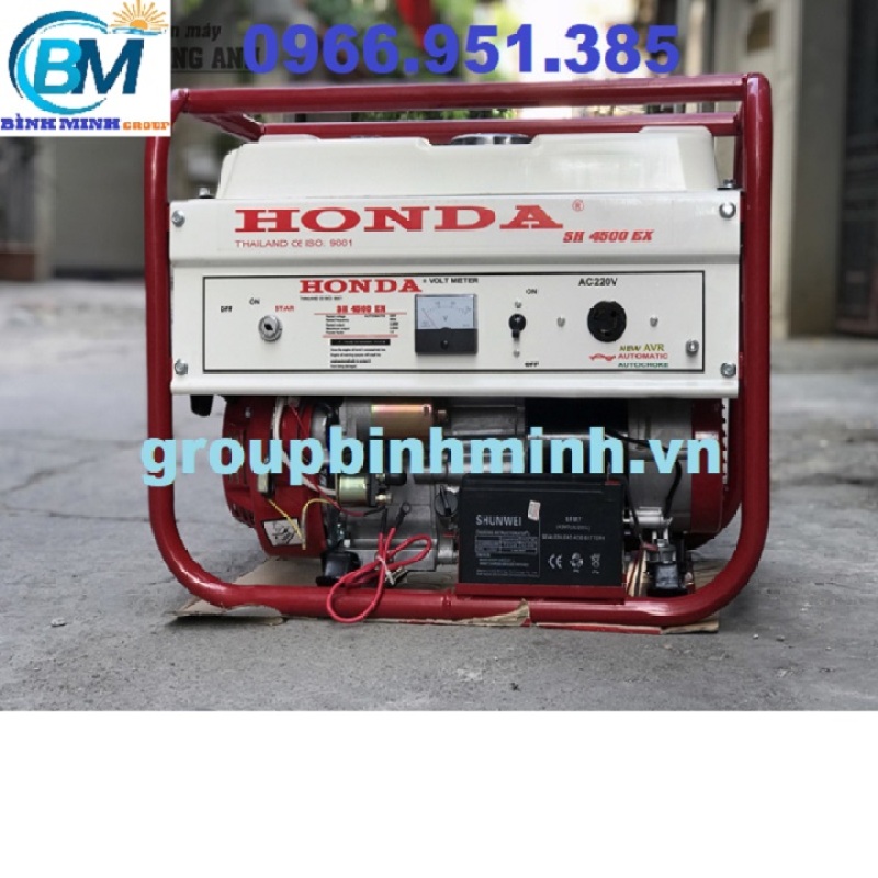 Máy Phát Điện Honda Chạy Xăng 3kw SH4500EX Đề