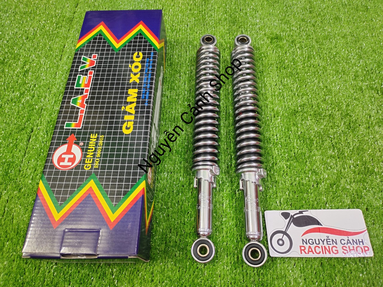 Cặp phuộc sau xe Win 100-125 38cm LAEV chính hãng