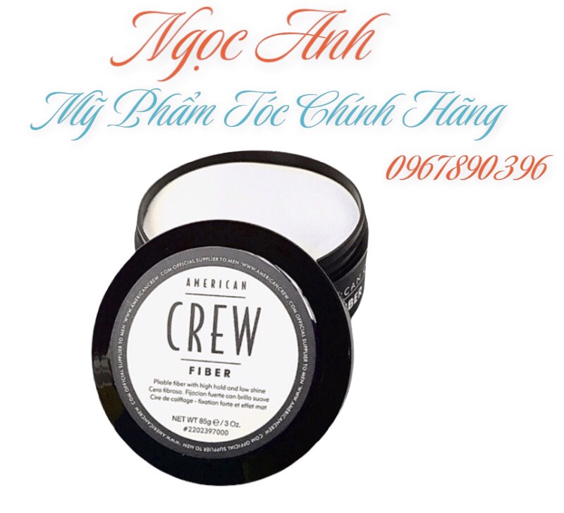 Sáp Vuốt Cứng tóc Nam Crew American Fiber