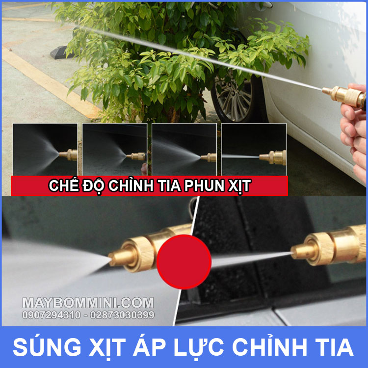 Súng xịt rửa xe máy lạnh