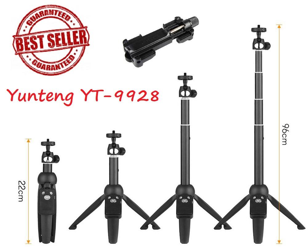 ⚡⚡ [HÀNG CÓ SẴN] GẬY CHỤP HÌNH TỰ SƯỚNG YT-9928 2 IN 1 - Chân Để Bàn Mini Selfie kèm Giá Đỡ Điện Thoại và Remote Bluetooth - SINKA