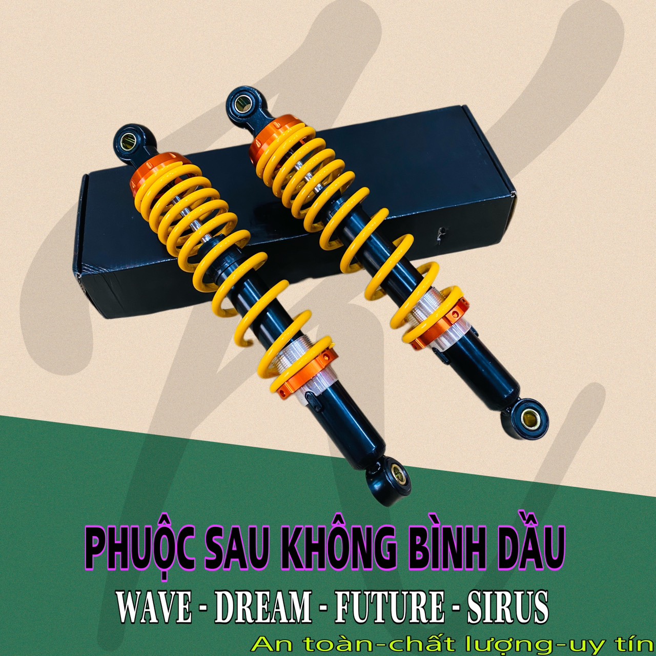 Phuộc sau dành cho xe wave , dream , future , sirus , taurus