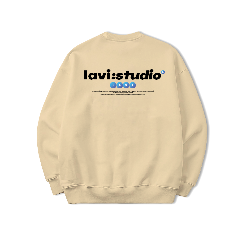 Áo Sweater Form rộng Lavi - Studio nỉ chân cua