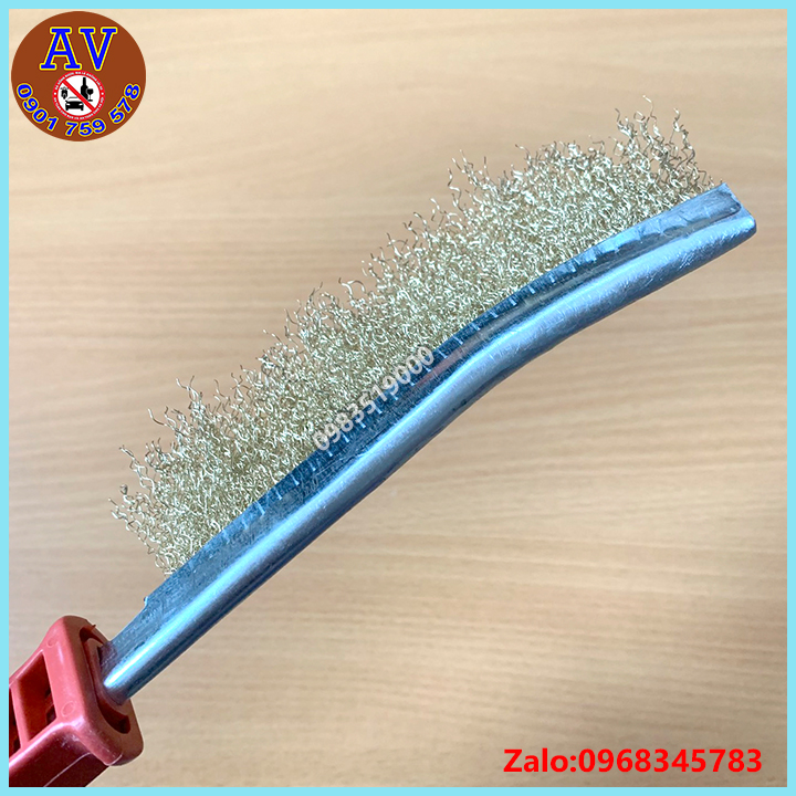 Bàn chải đánh rỉ sắt cán đỏ