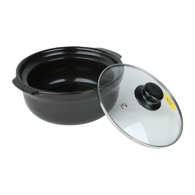 Nồi Đất Kho Cá Thịt Nấu Cháo Nắp Kính Cao Cấp