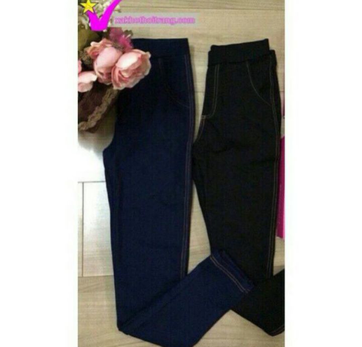 Quần legging nữ giả jeans size từ 38-85kg