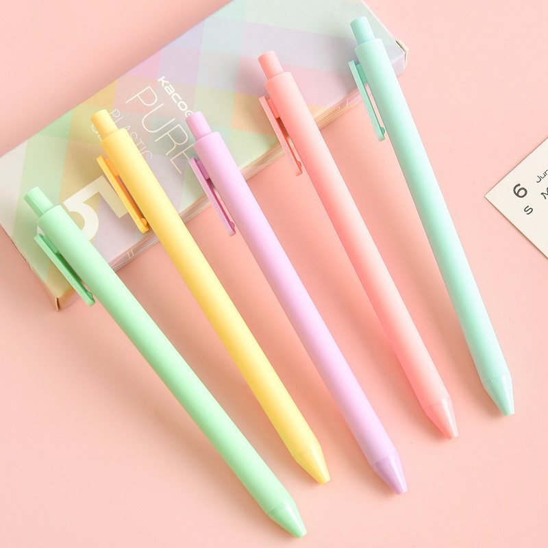 Bộ 5 bút Kaco Green Pure Pastel mực đen