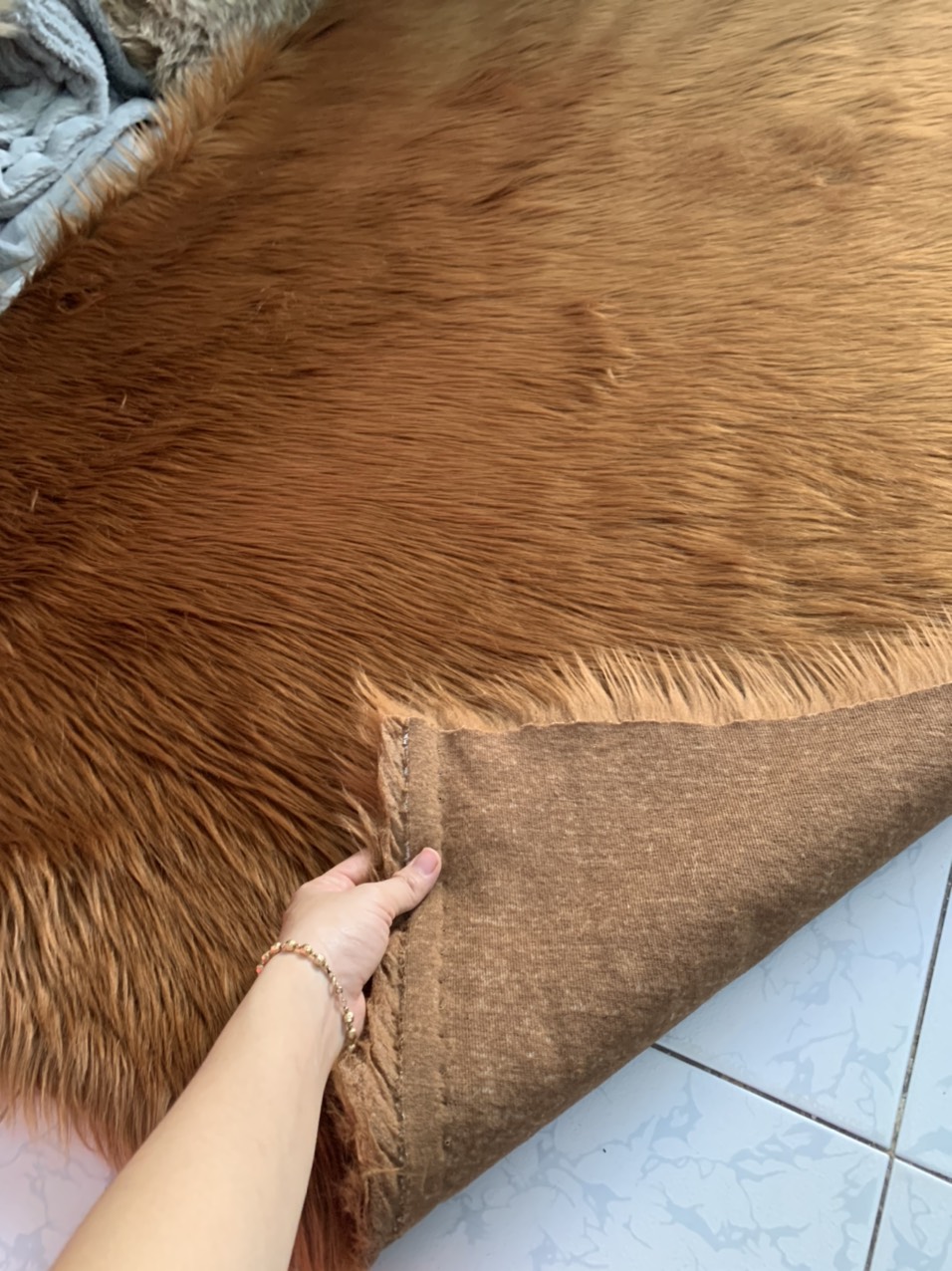 THẢM LÔNG CHỤP NAIL , MỸ PHẨM 50CM X 40CM