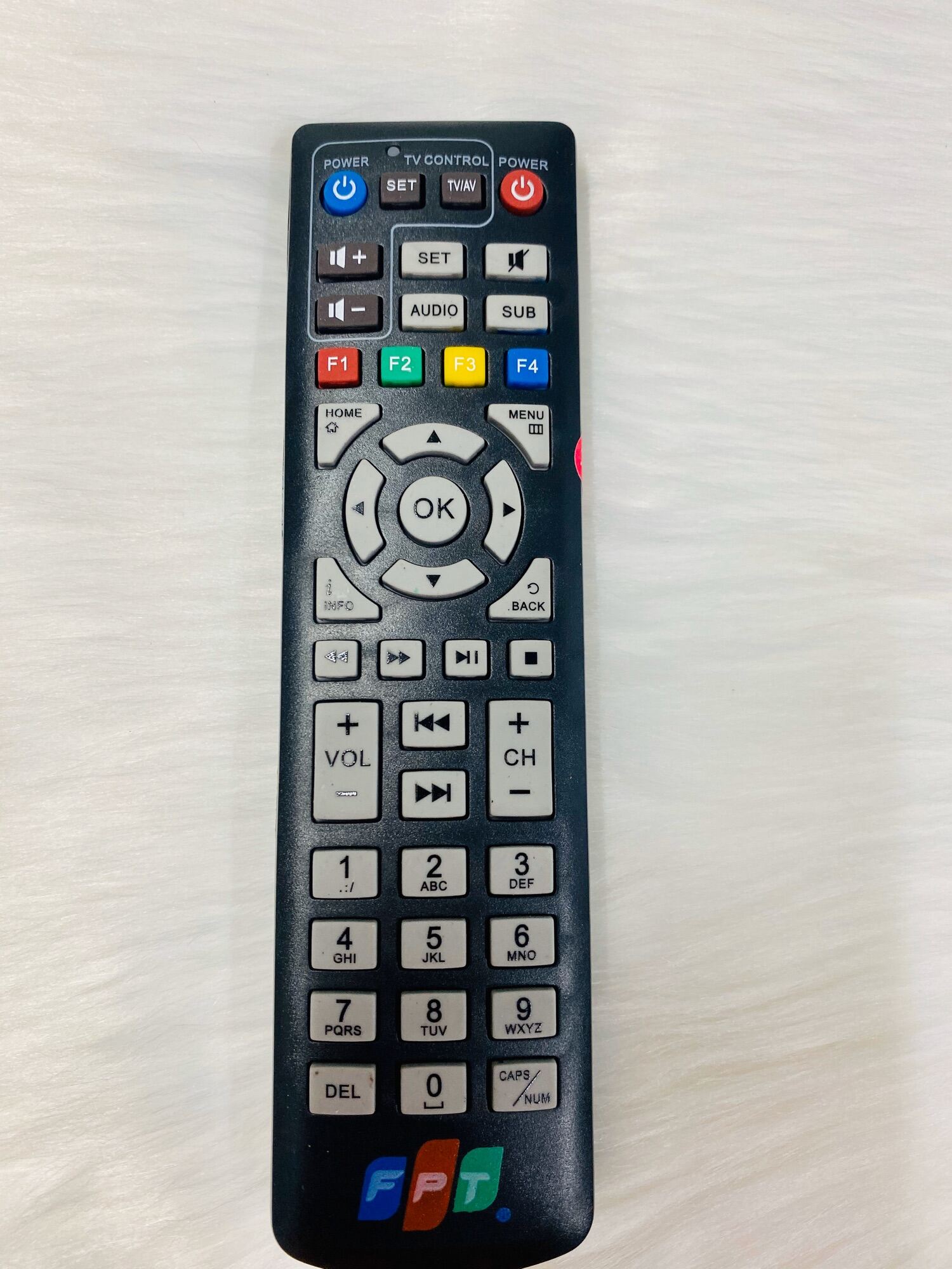 Remote điều khiển đầu FPT Play Box mới, Remote đầu thu truyền hình FPT