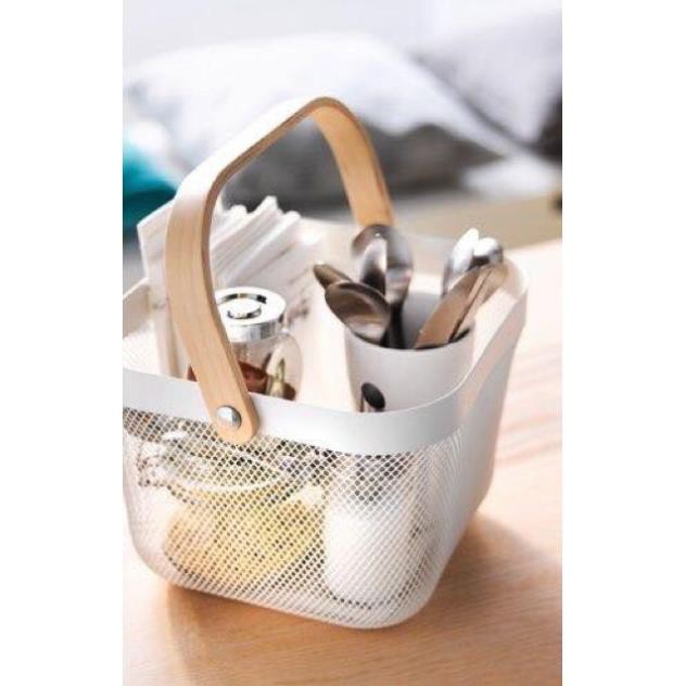 Giỏ Đựng Đồ Quai Gỗ Risatorp Ikea