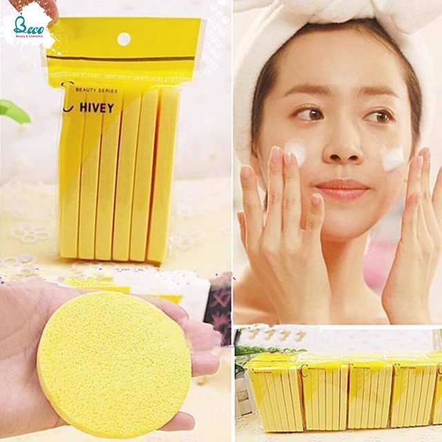 Mút rửa mặt bọt biển 12 miếng