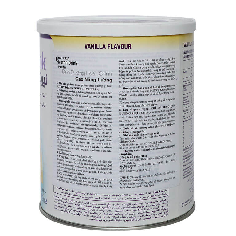 Sữa Nutrini Drink Vani 400g