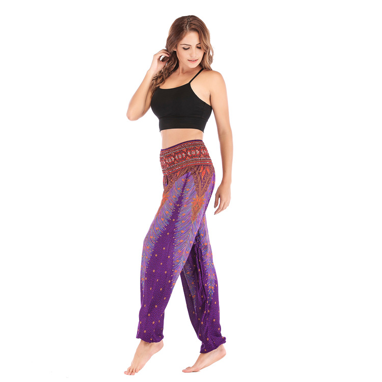 Quần alibaba, yoga, harem, boho mặc nhà, thể thao H00111