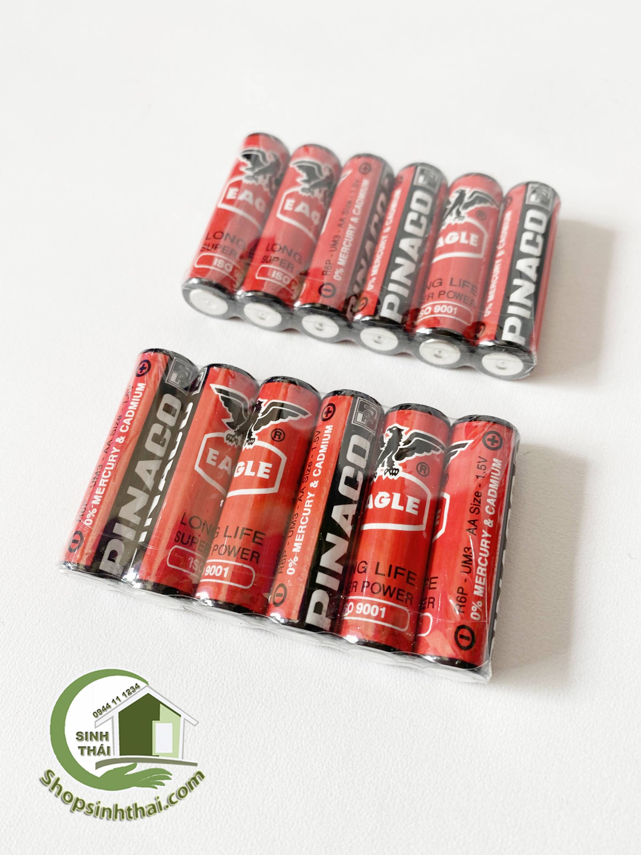 Pin Tiểu AA ( 2A) Pin Con Ó Pinaco 1.5V ( 4 viên )