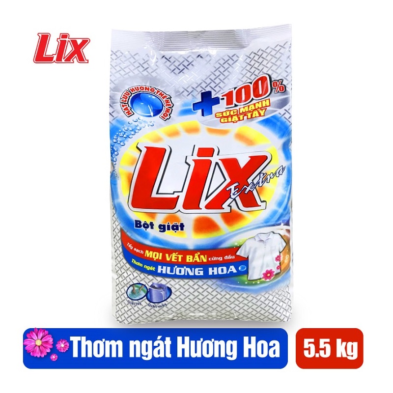 Bột giặt LIX extra hương hoa 5.5kg EB568