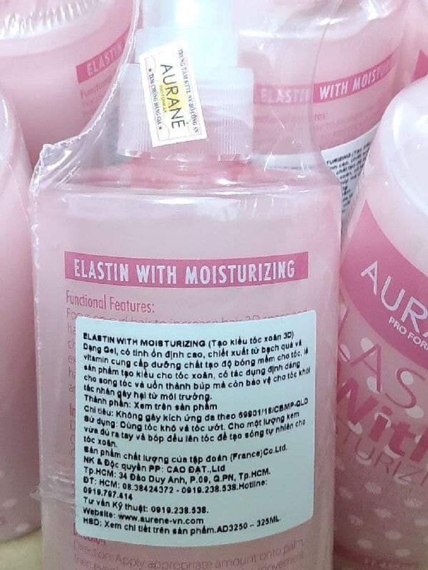 [HCM]Gel dưỡng tạo kiểu tóc xoăn Aurane Elastin with Moisturizing Pháp 325ml