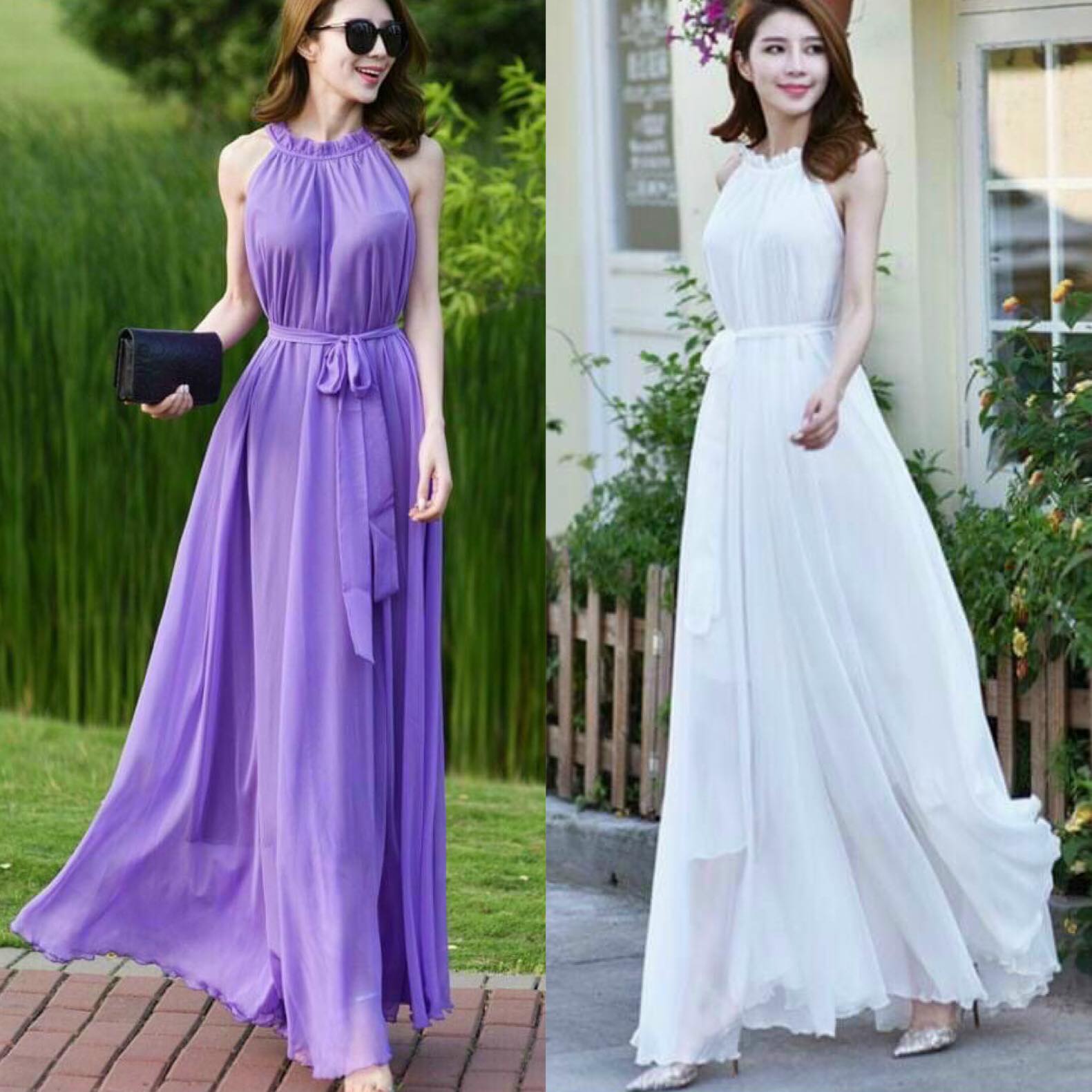 [ RẺ SẬP SÀN ] Mẫu thiết kế độc quyền ĐML Boutique - ĐẦM MAXI ĐI BIỂN CỔ YÊM CỰC XINH DỊU DÀNG - MIX MẪU CÔ DÂU SIÊU PHẨM - Đủ size S,M,L – (Tặng kèm Phụ kiện Korea cực xinh)