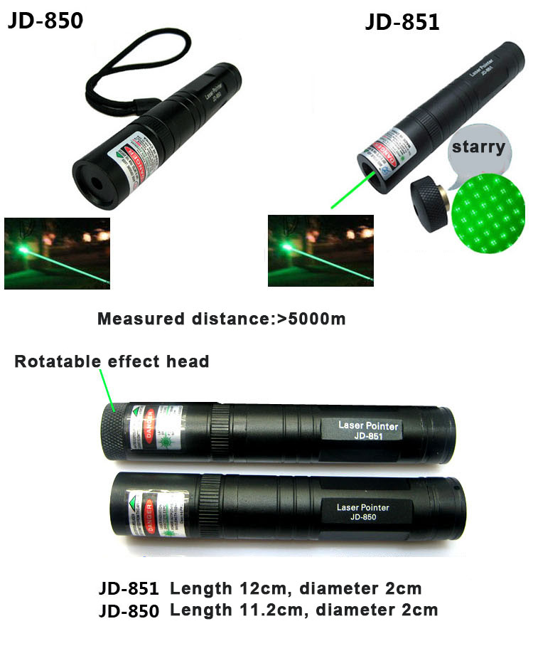 ĐÈN LASER JD-851 GREEN POINT VÀ BỘ SẠC