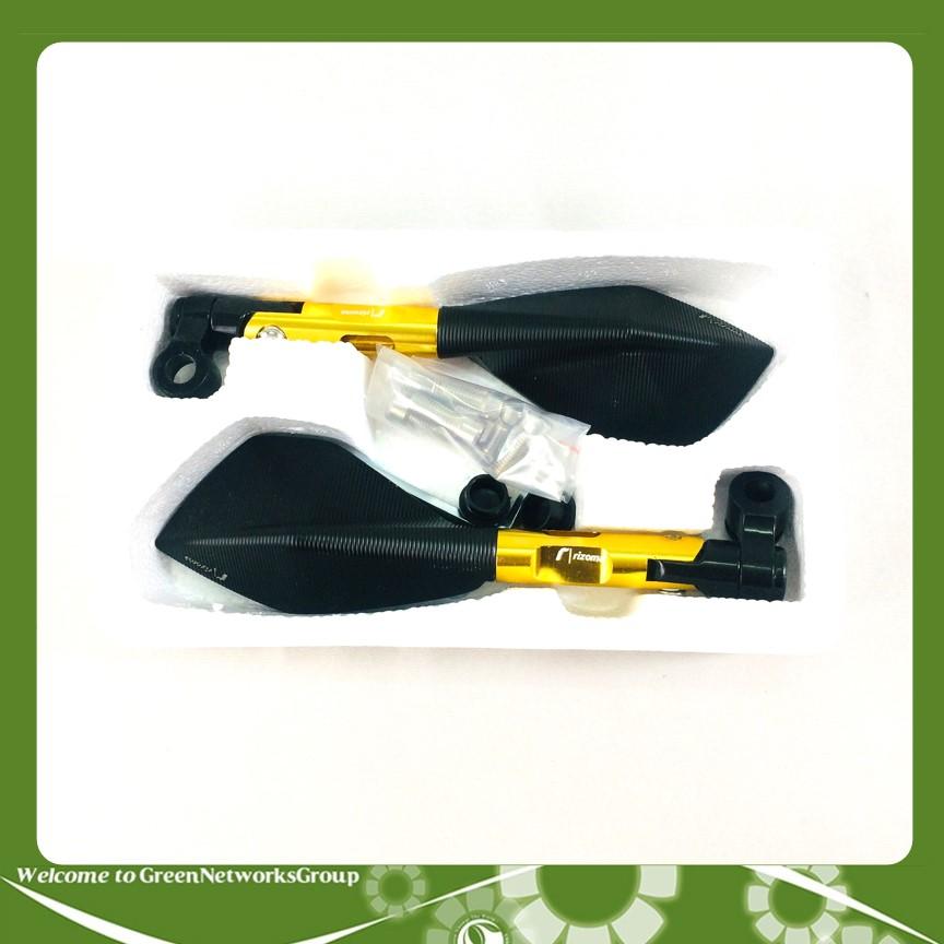 [HCM]Kính Chiếu Hậu Rizoma 5 cạnh ( Màu Vàng ) (1 Bộ) Greennetworks