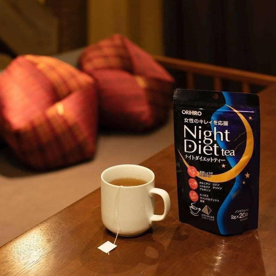 [Chính Hãng]  Trà giảm cân Night Diet Tea Orihiro - Xanh