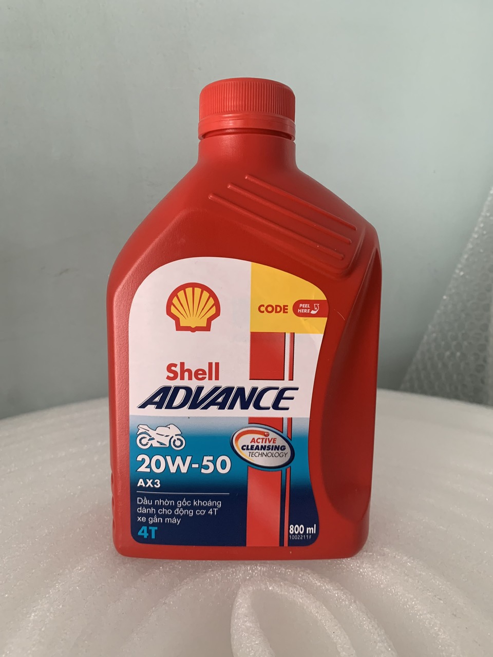 Nhớt SHELL ADVANCE AX3 (20W-50) 800ml cho xe số