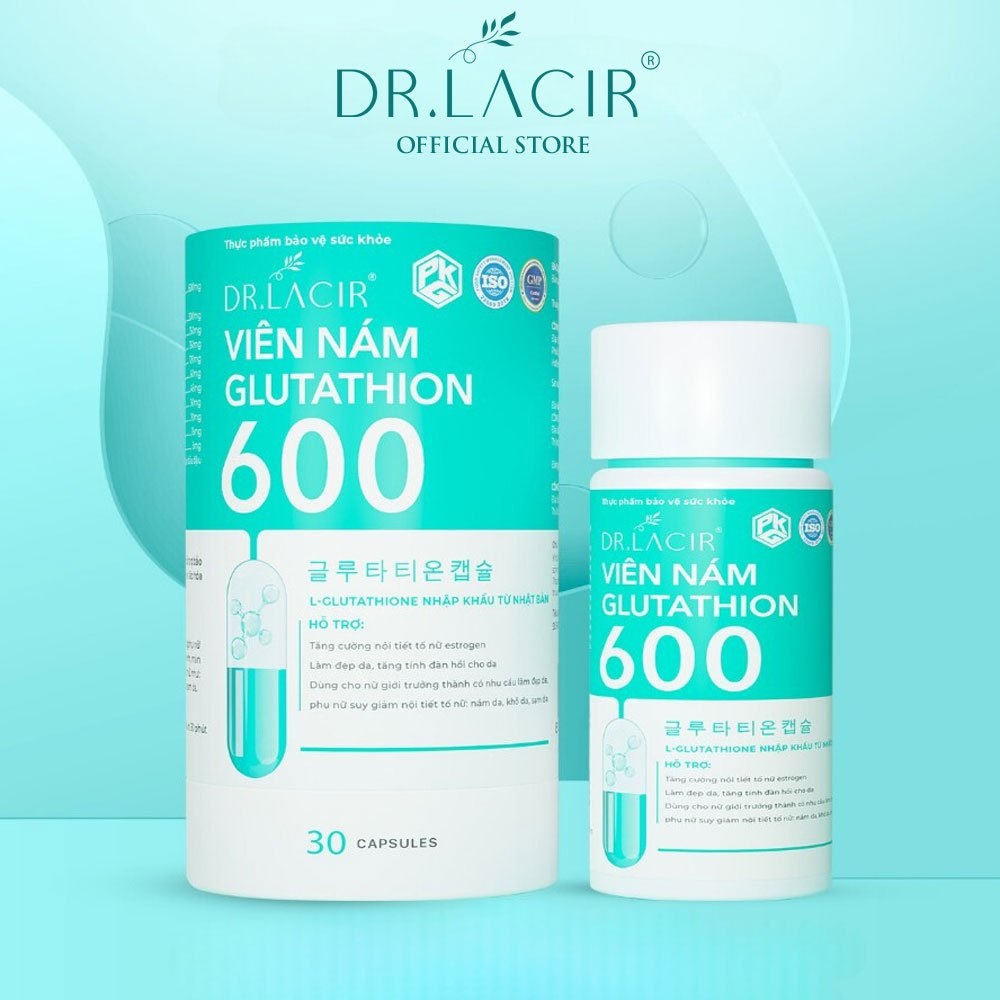 Viên uống nám trắng da Glutathione 600 Dr Lacir chính hãng