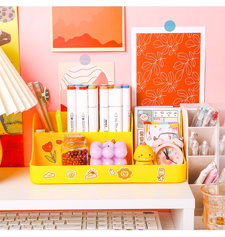 Hộp Đựng Đa Năng 2 Tầng (tặng kèm sticker dán) - Kệ mini