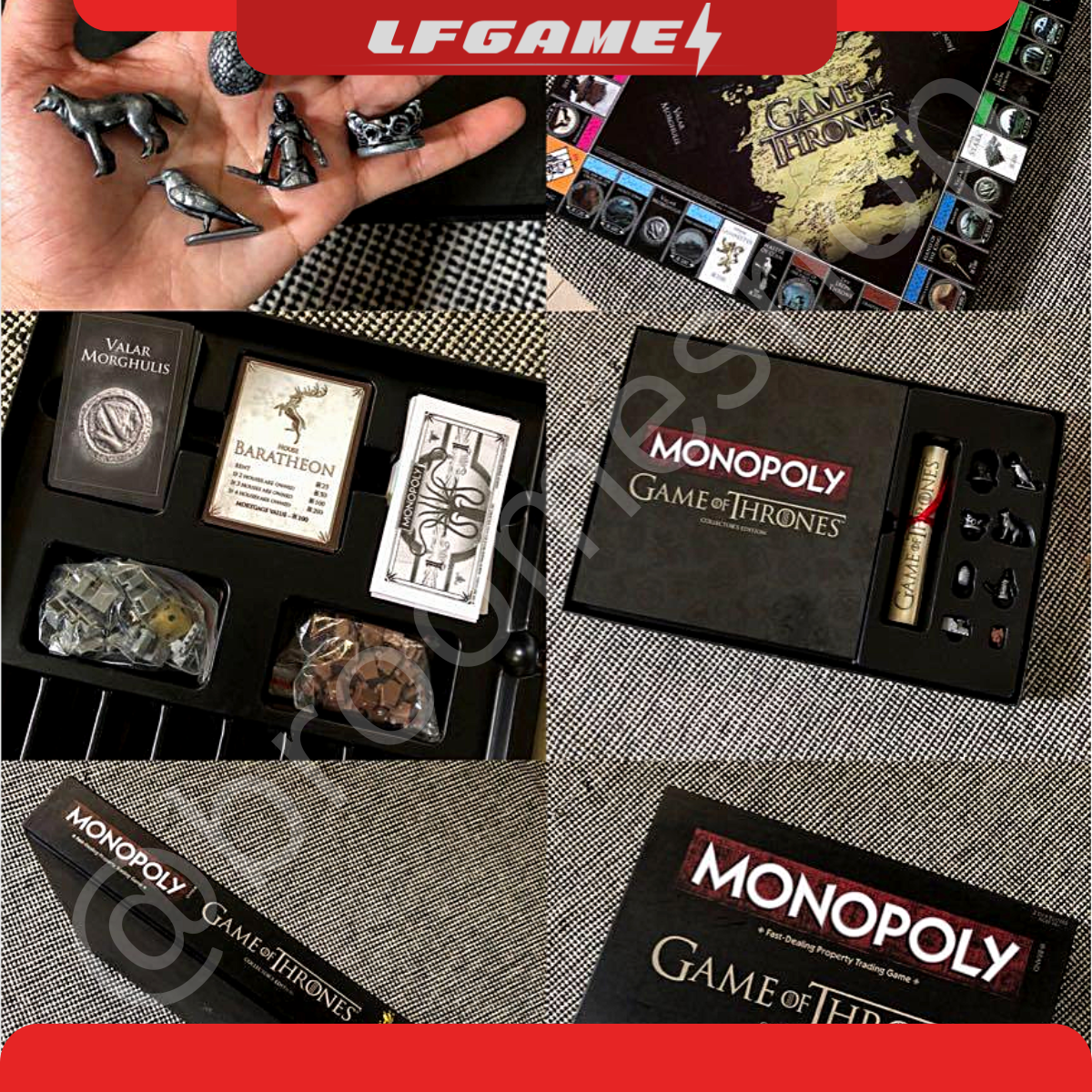 [CAO CẤP] Cờ Tỷ Phú Monopoly Game Of Thrones Collector's Edition (Bản Tiếng Anh)