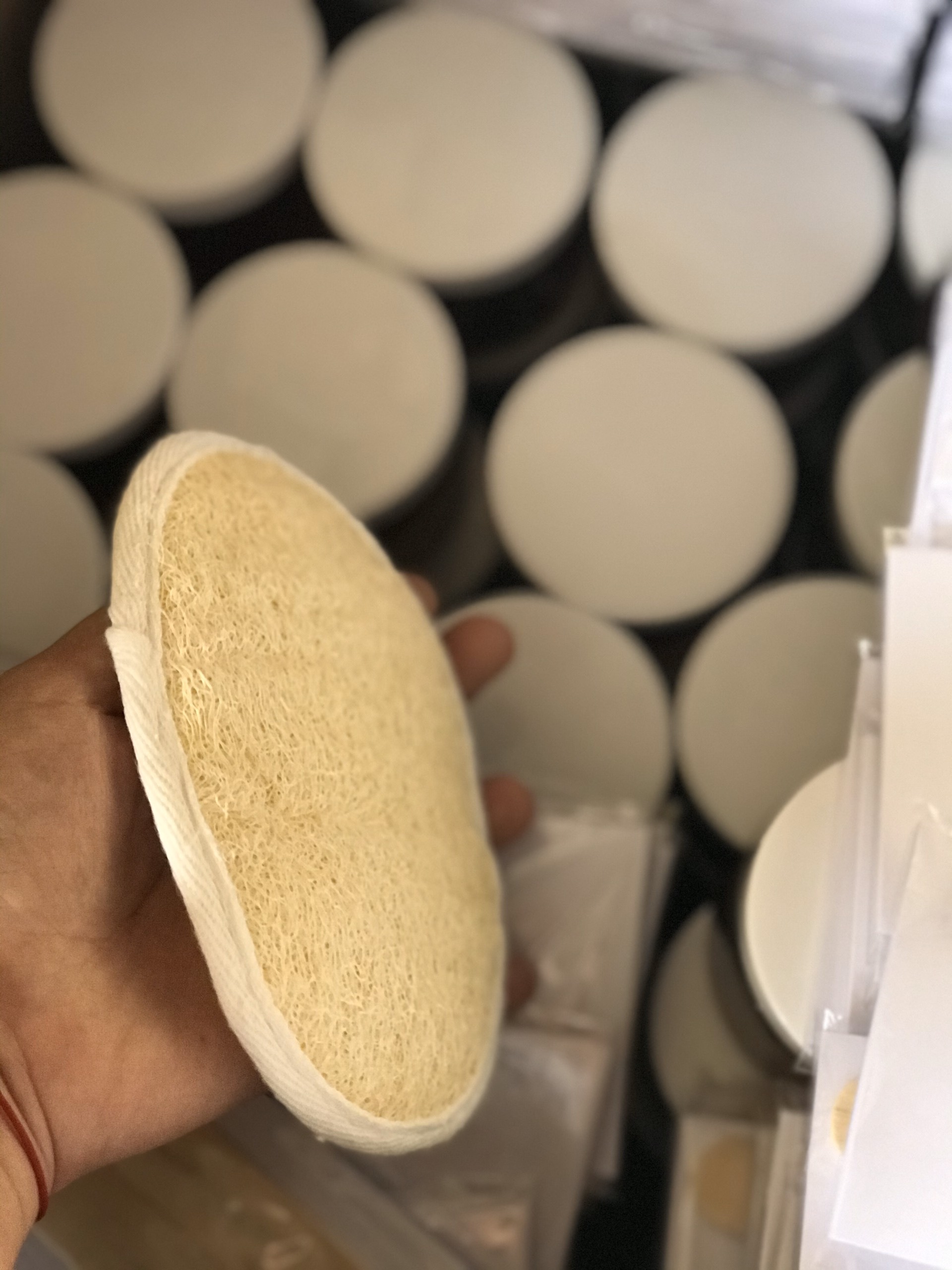 bông tắm sơ mướp handmade