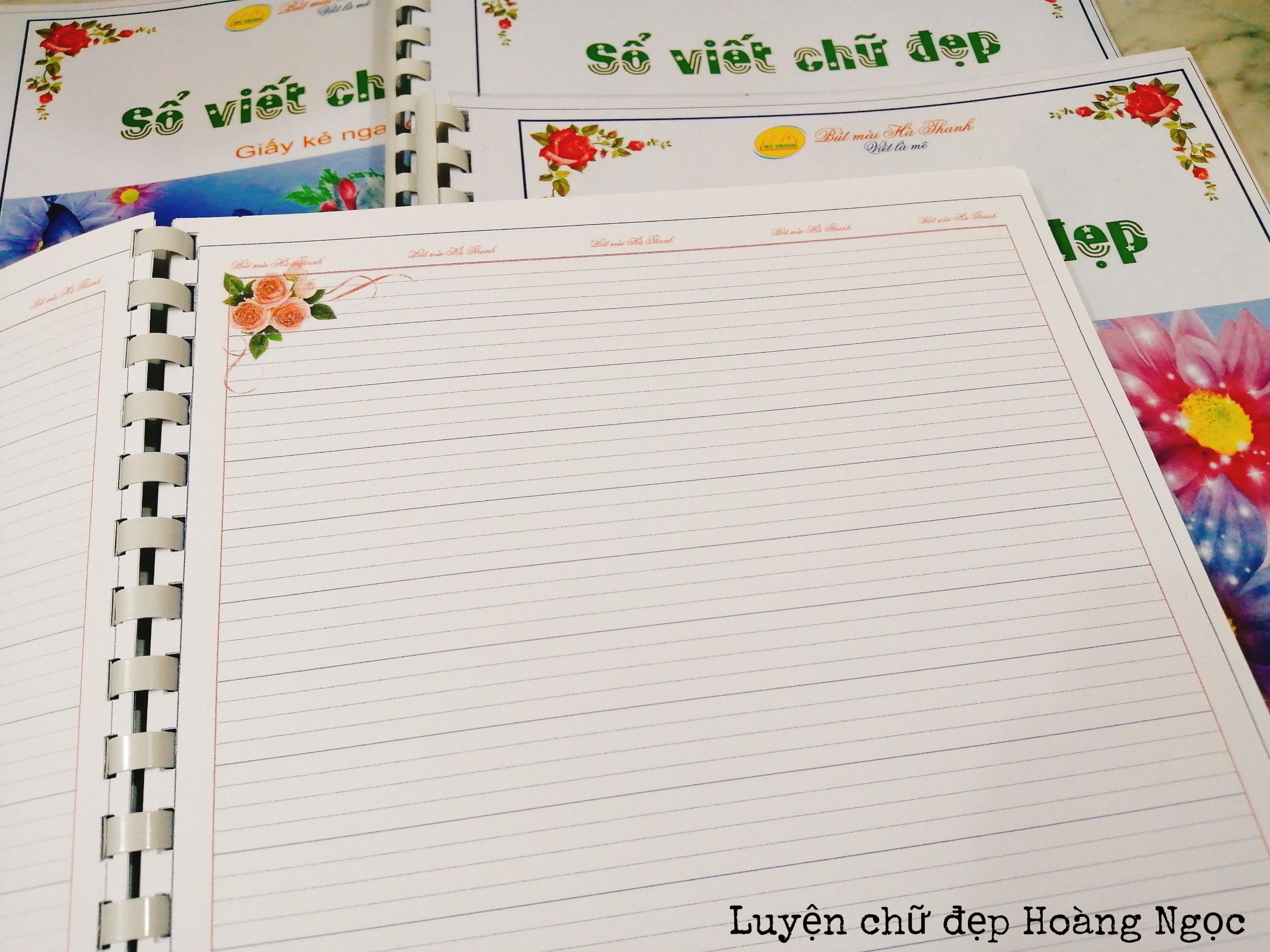 [HCM]SỔ NHẬT KÝ LUYỆN CHỮ HT - GIẤY KẺ NGANG