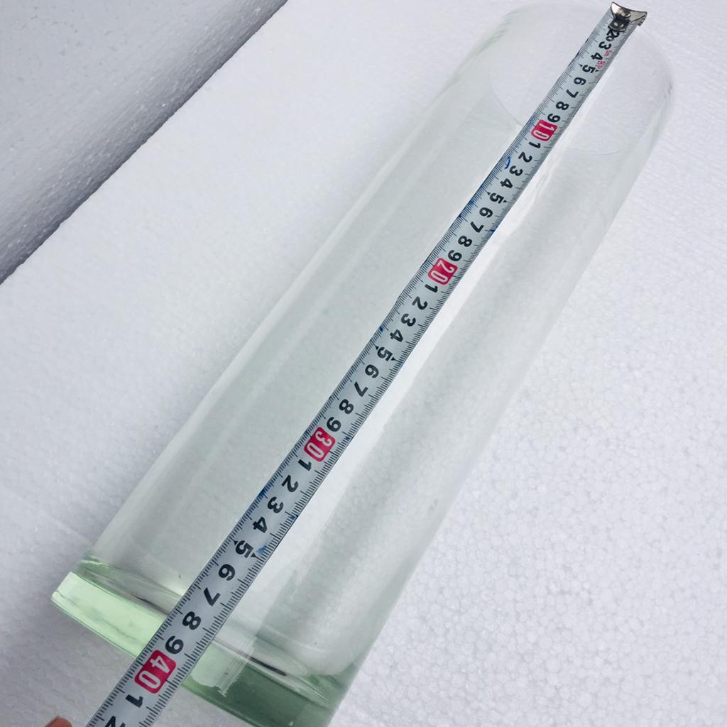 Chậu thủy tinh trụ tròn để bàn 12x40cm