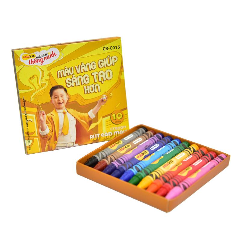 Hộp Sáp Thiên Long 10 Màu Colokit Crc015