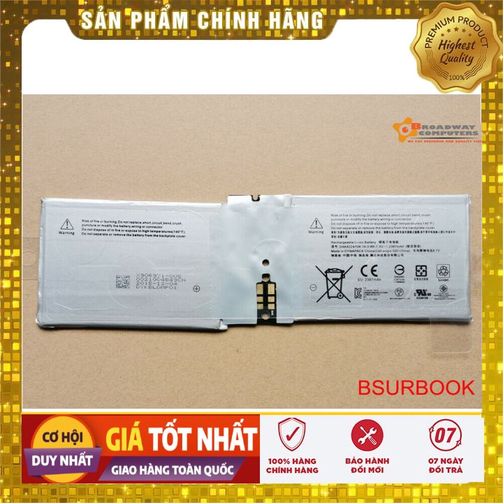 Pin(battery)Original Surface Book 1 2 1832 1834 1835 G3HTA020H G3HTA044H- PIN ZIN BẢO HÀNH 6 THÁNG 1 ĐỔI 1