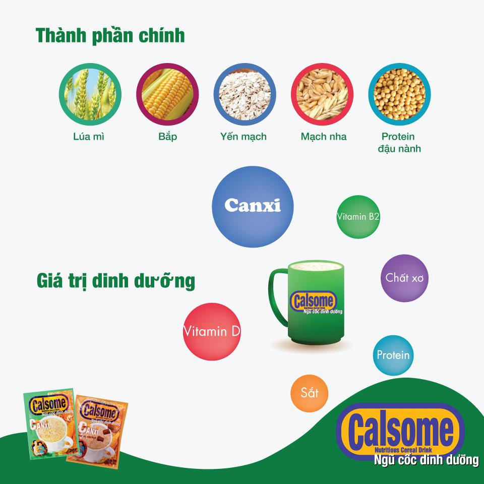 Ngũ cốc CALSOME hương Vani