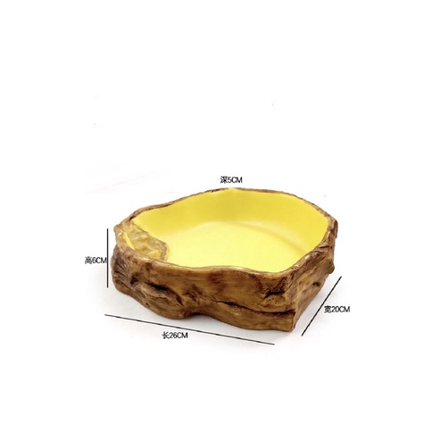 Bát ăn bò sát kiểu cổ đại - Bát ăn bát nước cho bò sát