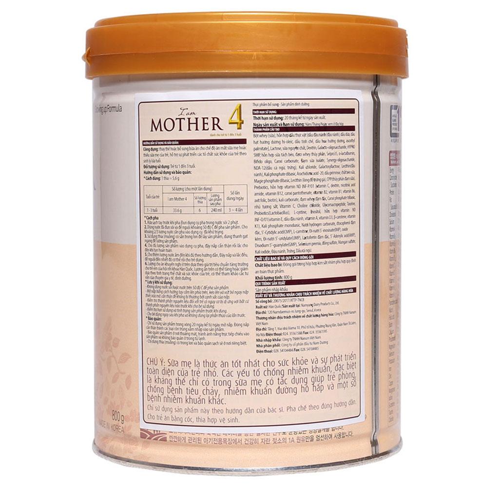 Sữa Bột I AM MOTHER 4 800g
